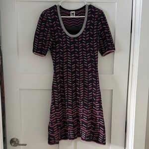 Missing printed scoopneck dress